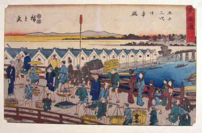 tokyo food sake ukiyo-e history